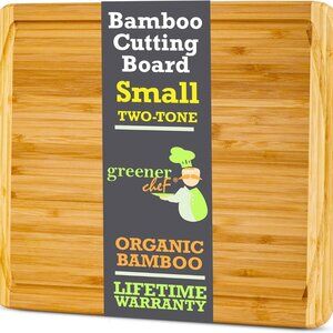 12 Inch Bamboo Cutting Board Small Wooden Chopping Board for Kitchen Meat